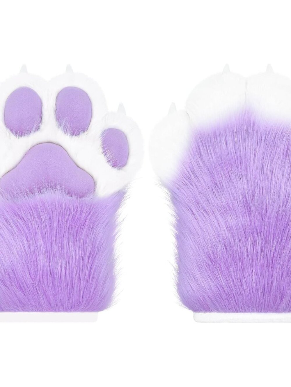 Cosplay Animal Extended Fluffy Plastic Claws for Cat Fursuit Paws Gloves Adults